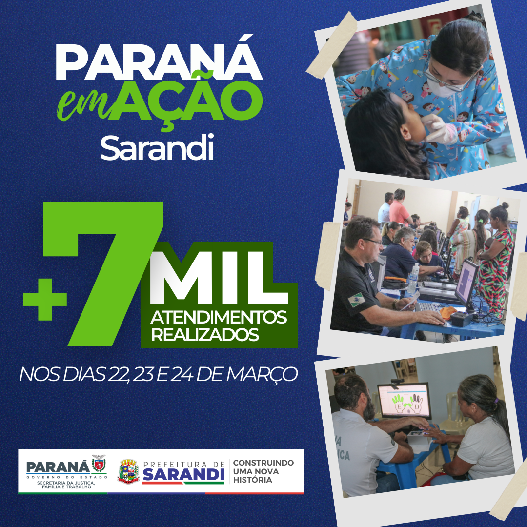 Paraná em Ação realiza mais de sete mil atendimentos em Sarandi